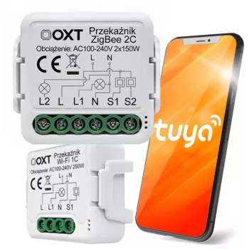 OXT Mini 2-Kanal ZigBee Tuya Smart Switch Modul