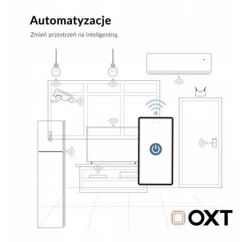 OXT T220P Wi-Fi Relaismodul, 1 Stromkreis, 16 A, Energiemessung, Tuya