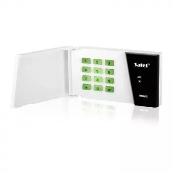 SATEL MICRA MKP-300 Funk-Tastatur, Schwarz/Weiß, 433 MHz