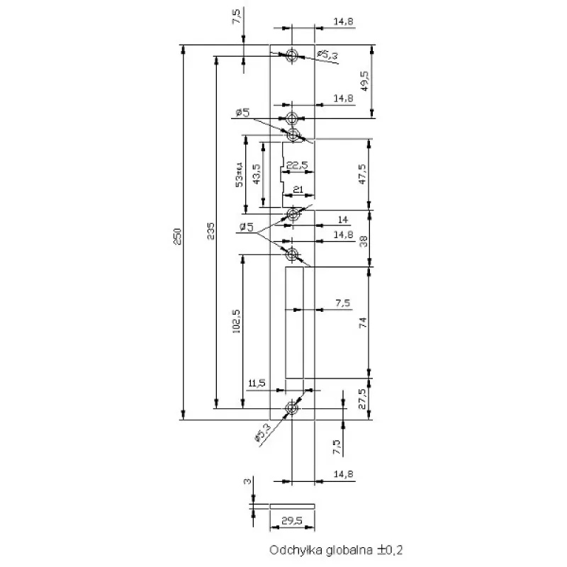 ELEKTRA-PLUS Rohblende für Universalboxen