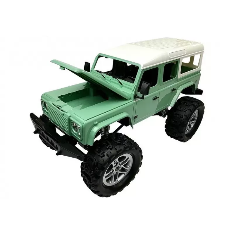 Double E ferngesteuertes Auto Jeep R/C, Grün, 7,5 km/h, 1:14, 2,4G