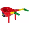 HEMAR Große farbige Gartenschubkarre Rot 100L 120kg
