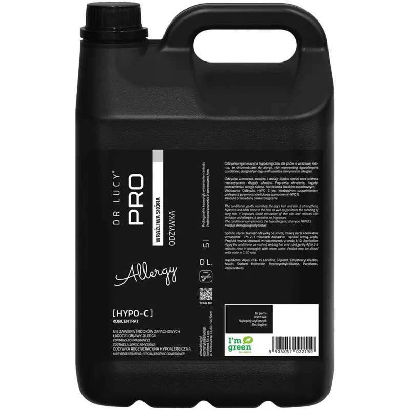 DR LUCY Hypo C Sensitive Skin Conditioner für Hunde - 5L