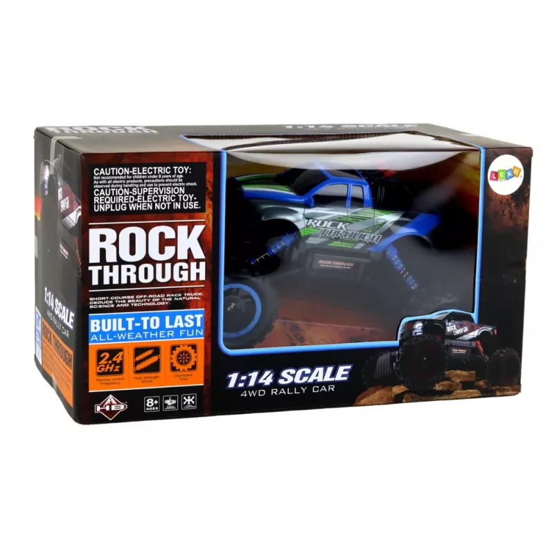 LEAN TOYS Offroad-Fernsteuerungs-RC-Car 1:14 2.4G Blau