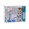 LEAN TOYS Basketballkorb mit verstellbarem Ball und Pumpe 138cm Blau
