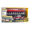 LEAN TOYS City Bus Doppeldecker 1:16 Antrieb Lichter Geräusche Rot