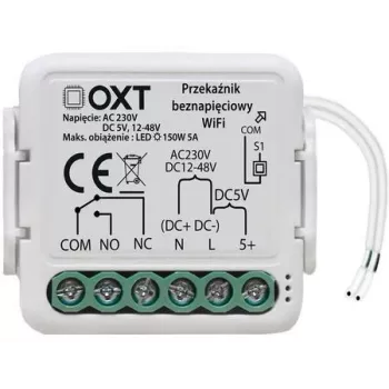 OXT T210DC Mini Smart Wi-Fi potentialfreies Relaismodul 1-Kanal 10A AC 230V DC 5V 12-48V Tuya Smart Life