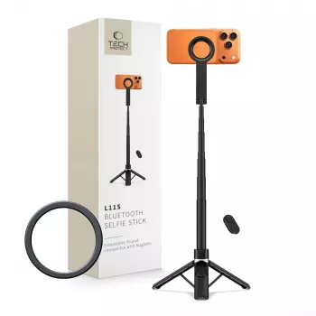TECH-PROTECT L11S MagSafe Bluetooth Selfie Stick Tripod Schwarz