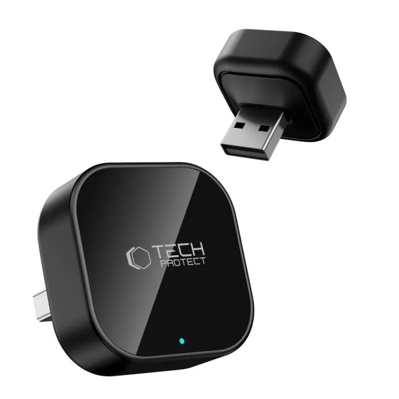 TECH-PROTECT ULTRABOOST CA01 Apple CarPlay / Android Auto Adapter USB Bluetooth 5.4 Matt Schwarz