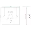 VIDOS OP06 Exit-Taster