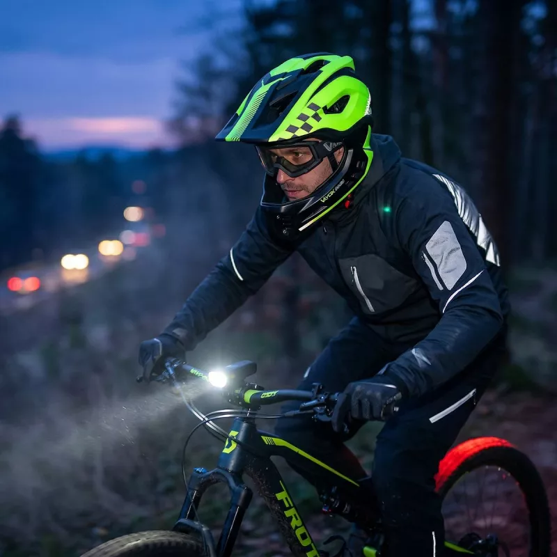 Vayox VA0421GM Enduro Helm Grün Größe M
