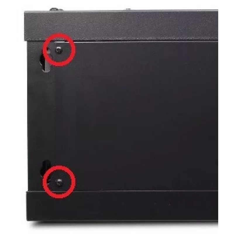 GETFORT CALI 19 inch 12U 600x450 Wandgehäuse Rack Schrank Schwarz