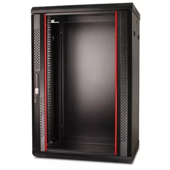 GETFORT 19 inch CALI Wandgehäuse 18U 600x600mm Schwarz