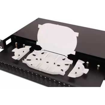 GETFORT GF-FO01-SX 1U 19-Zoll 24xSC Simplex Glasfaser-Patchpanel mit Spleißkassette