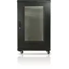 GETFORT 19-Zoll 15U 600x600 Stand-Rack-Schrank Schwarz