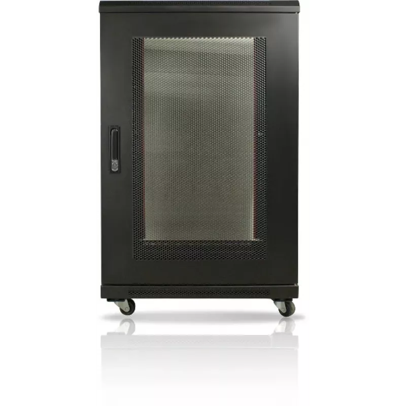 GETFORT 19-Zoll 15U 600x600 Stand-Rack-Schrank Schwarz