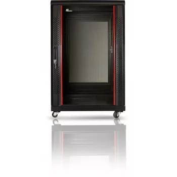 GETFORT 19-Zoll 15U Standschrank 600x800 mm Schwarz