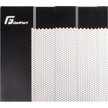 GETFORT 19-Zoll 22U Stand-Serverrack-Schrank 600x600mm perforierte Stahltüren schwarz