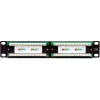 Getfort PGF-5EUTP12-B4 12-Port Cat5e UTP Patch Panel 10 inch 1U Schwarz