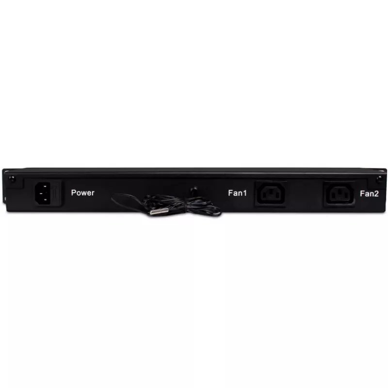 Getfort GF-TR 1U Rack Thermostat, Digital, 19-Zoll, Schwarz