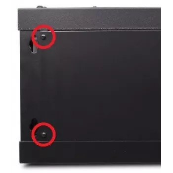 GETFORT ECO v2 19 inch 9U 600x450 Wandgehäuse Rack Schrank Schwarz
