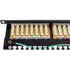 GETFORT PGF-6FTP24-B8 FTP Cat.6 24-Port Patch Panel 0.5U Schwarz