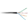GETFORT Cat.5e U/UTP Outdoor Gel-Filled Ethernet Kabel 305m (1000ft) Schwarz