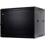 GETFORT CALI 9U 600x600 Wandmontage-Serverschrank mit massiver Stahltür - Schwarz