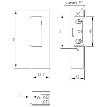 ELEKTRA-PLUS R3 Rechter Elektrotüröffner mit Memory- und Blockierfunktion