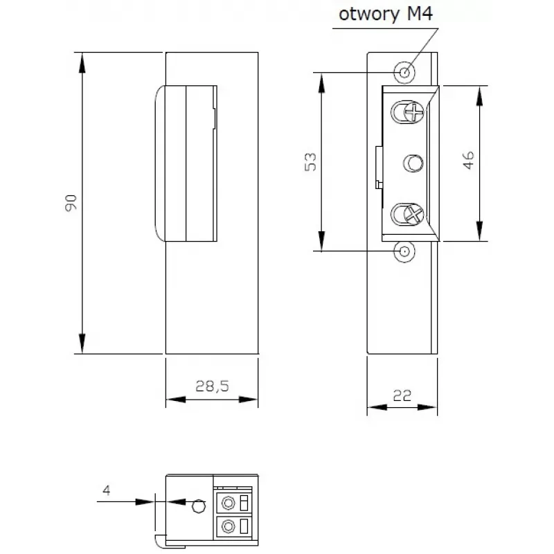 ELEKTRA-PLUS R3 Rechter Elektrotüröffner mit Memory- und Blockierfunktion