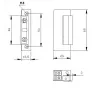 ELEKTRA-PLUS R5 Elektrotüröffner mit Blockade, symmetrisch, schmal 16,5mm 9125