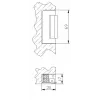 ELEKTRA-PLUS R5 Elektrotüröffner mit Blockade, symmetrisch, schmal 16,5mm 9125