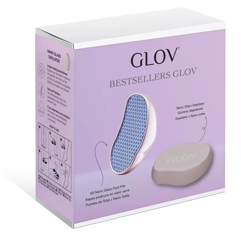 GLOV_SET Bestsellers Set: Fußbimsstein aus Nanoglas und Haarentferner aus Nanoglas
