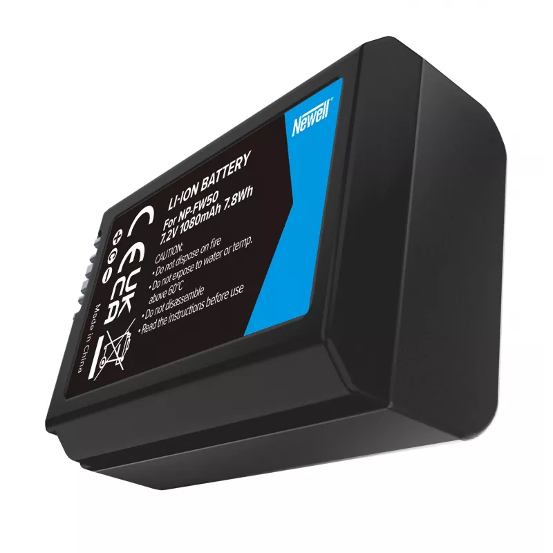 Newell Ersatzakku für Sony NP-FW50, 1100mAh, 7,4V Li-Ion, Schwarz