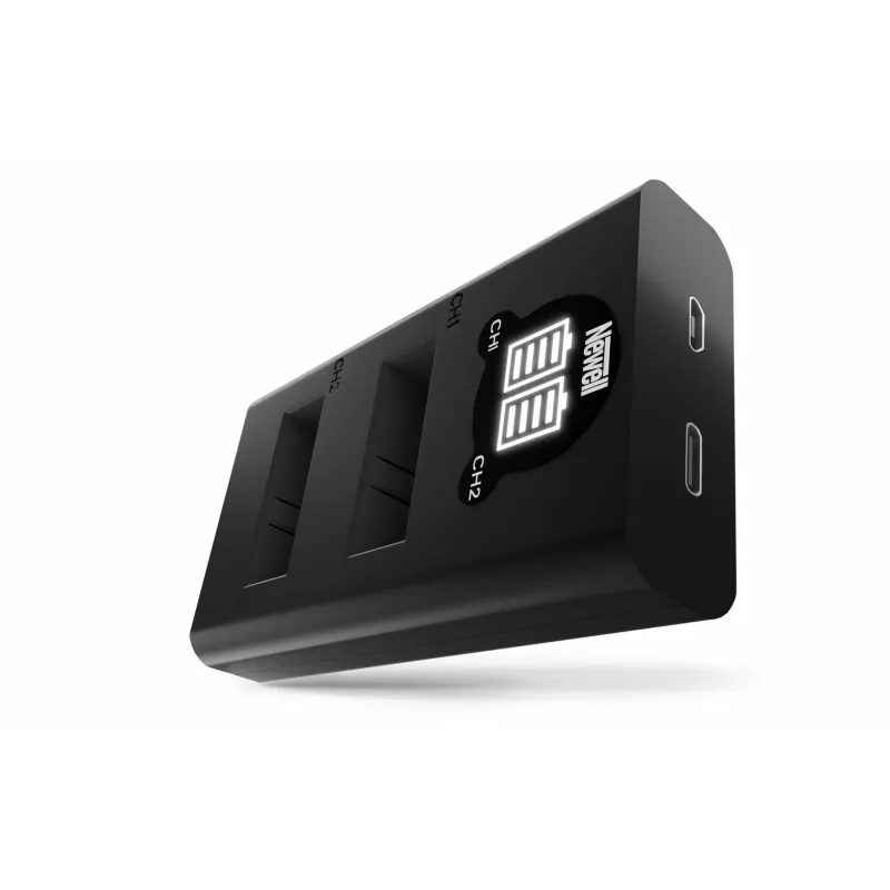 Newell DL-USB-C Dual-Channel Ladegerät und 2 SPJB1B Akkus für GoPro 8