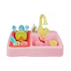 LEAN TOYS Bunter Waschbecken mit Wasserhahn und Geschirrspüler mit Zubehör