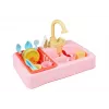 LEAN TOYS Bunter Waschbecken mit Wasserhahn und Geschirrspüler mit Zubehör