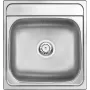 DEANTE ZHM 3100 1-Bowl Granite Composite Kitchen Sink, Onyx Black, 530x500 mm