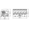 SIMET SIMBLOCK SCB 25-5X Verteilerblock Al/Cu 80/150 1x10-25mm² 5x1.5-16mm² Grau