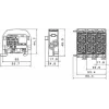 SIMET SCB 25 Abzweigverteilerblock Al/Cu 80-110 SIMBLOCK, Blau 81501003