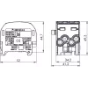 SIMET SCB 25-2 Al/Cu 80-120 SIMBLOCK Verteilerblock - Grau 81505002