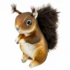 LEAN TOYS Plüsch-Eichhörnchen Maskottchen Kuscheltier Realistisch Braun 22 cm
