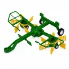 LEAN TOYS Ferngesteuerter Traktor mit Heurechen RC-Lichter 1:24