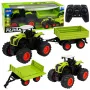 LEAN TOYS hoher Landwirtschaftstraktor mit Kippanhänger, ferngesteuert RC 1:16