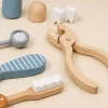LEAN TOYS Holz-Zahnarzt-Set Kleiner Zahnarzt
