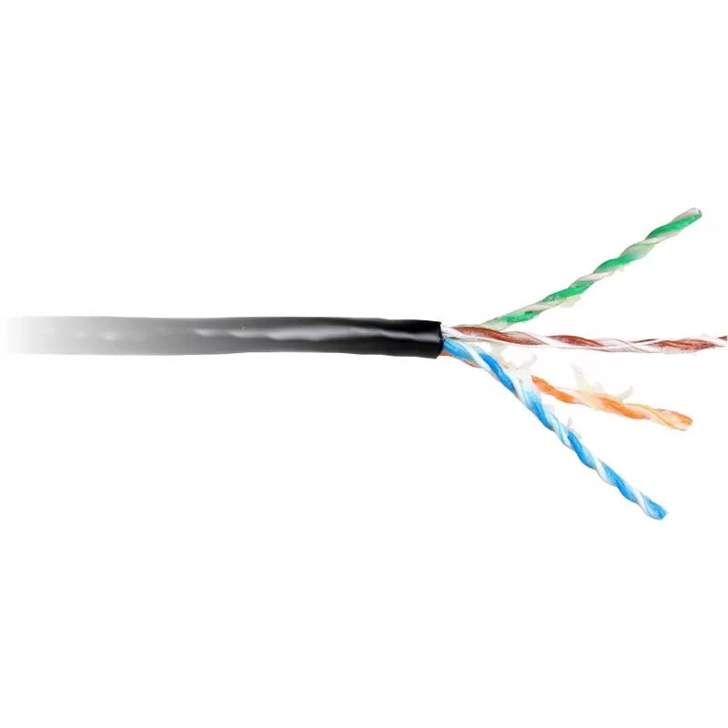 GETFORT Cat.5e U/UTP Outdoor Gel-Filled Twisted Pair Cable 500m Schwarz