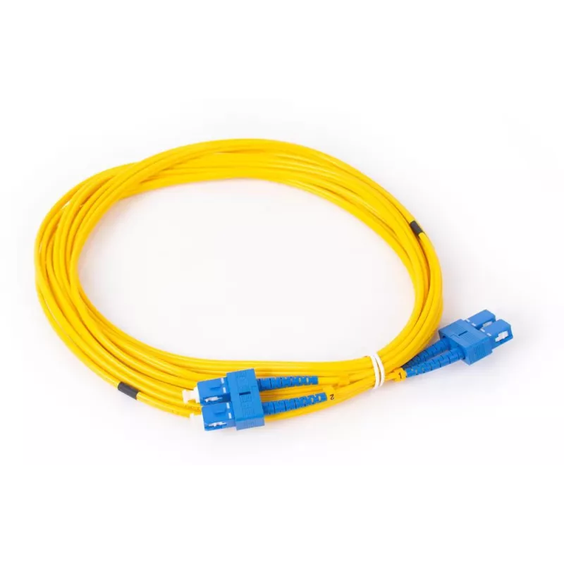 GETFORT GF-SUSUD5 Singlemode SC/UPC auf SC/UPC Duplex Glasfaser-Patchkabel 5m Gelb