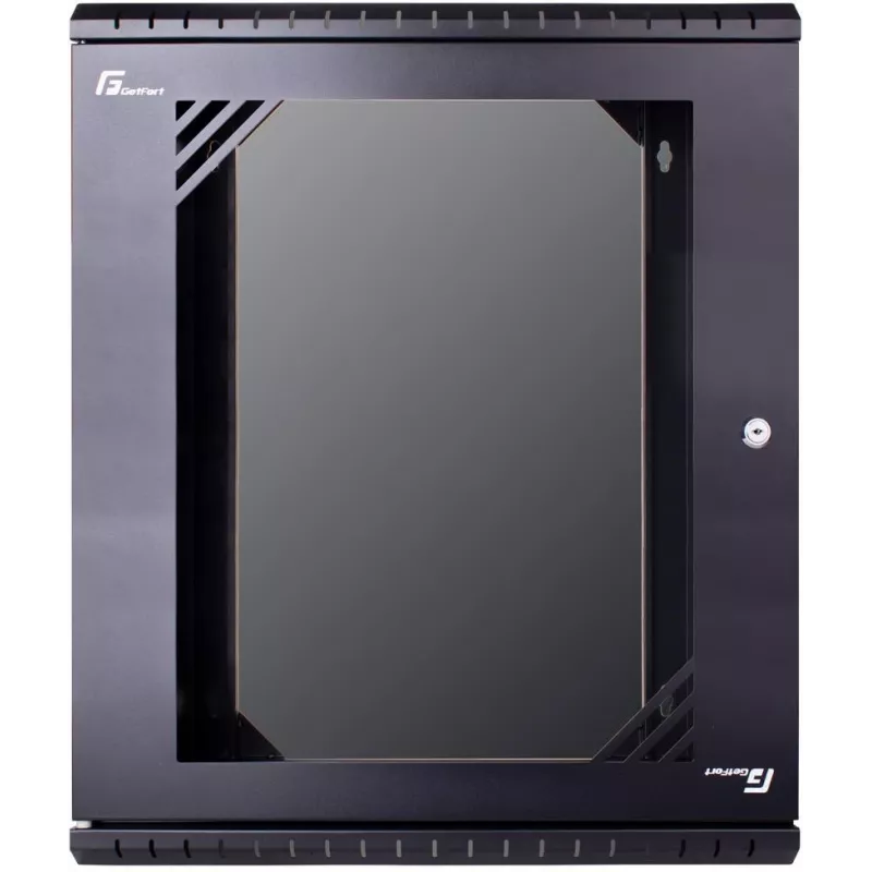 GETFORT ECO v3 19 inch 12U 520x340 Wandmontage-Rack-Gehäuse Schwarz
