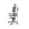 UNIQUE Wau 2 NW41 Ergonomischer Bürostuhl, Kohlefarben/Weißes Netz