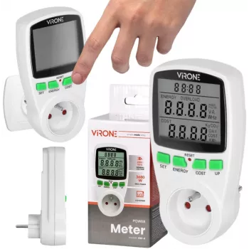VIRONE EM-4 Ein-Tarif-Wattmeter und Energieberechner